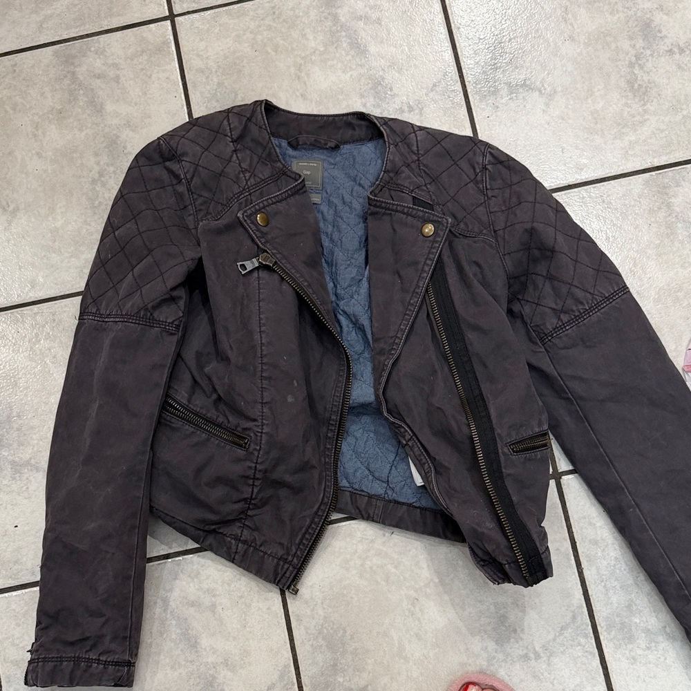 GAP Black Bomber Jacket